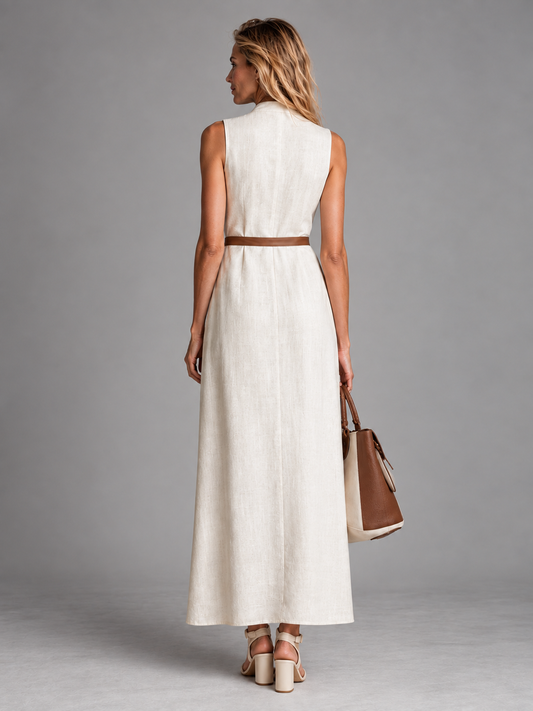 Jimena | Robe Longue avec Ceinture