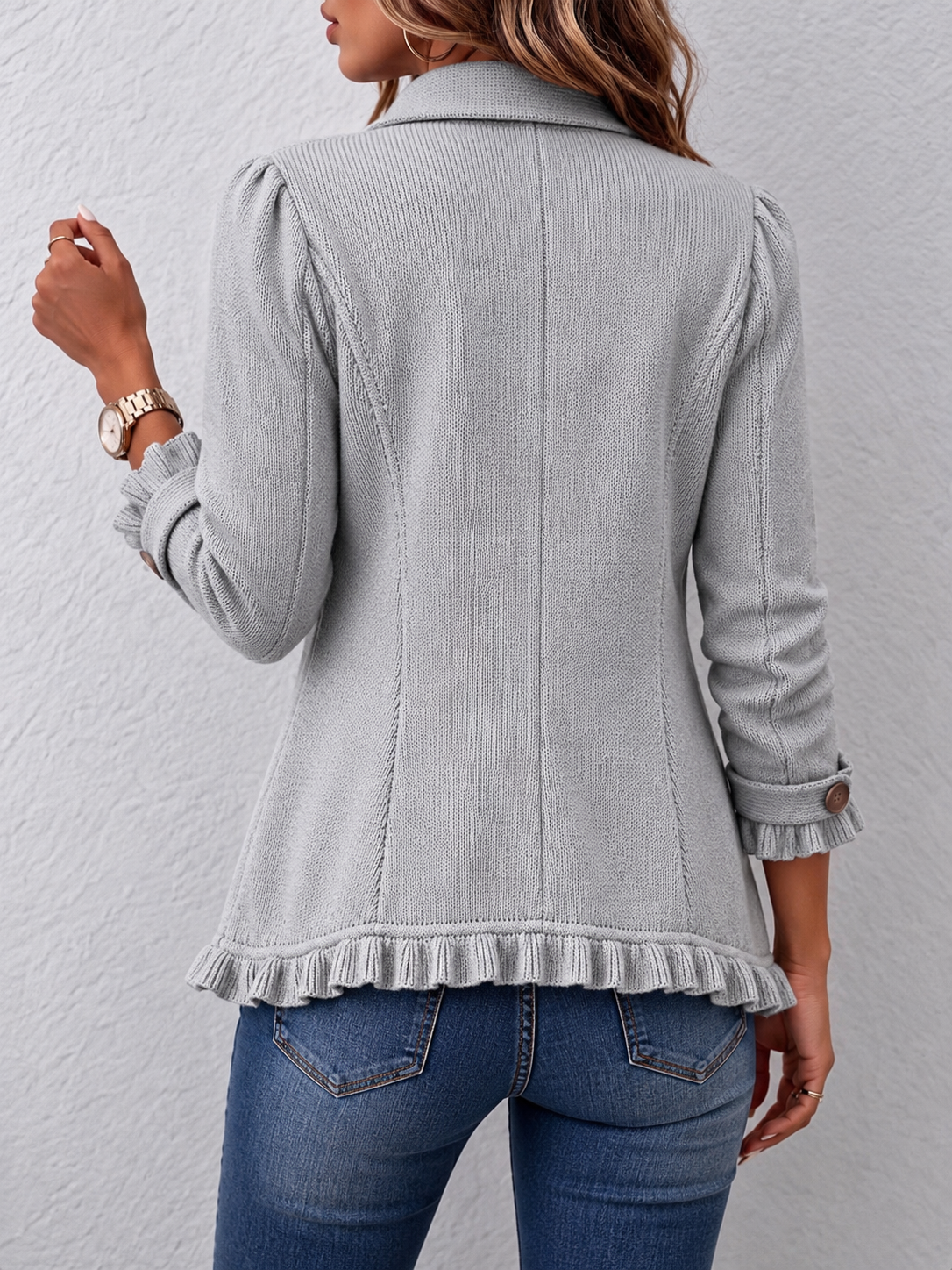 Candice | Veste Élégante à Détails Volantés