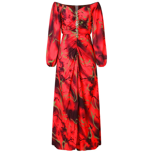 Carolina | Robe Longue Imprimée