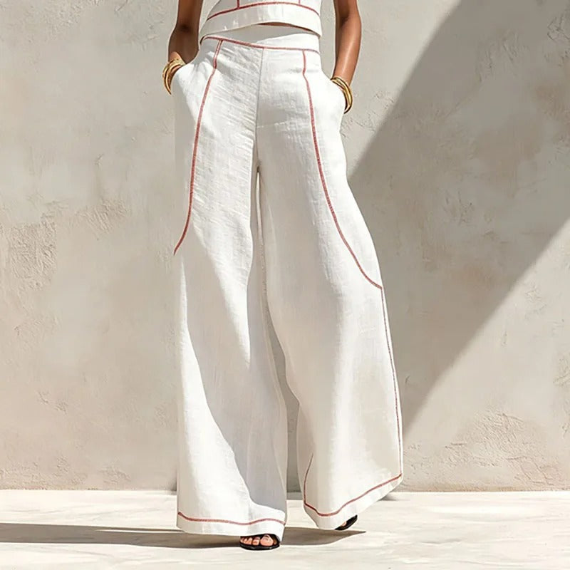 Judith | Ensemble Élégant Pantalon Fluide