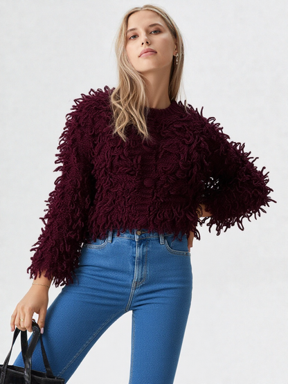 Amélie | Cardigan Élégant à Franges