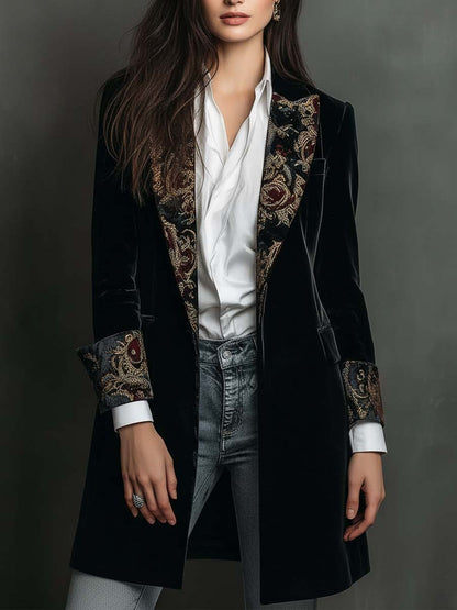 Julie | Blazer Élégant à Détails Contrastés
