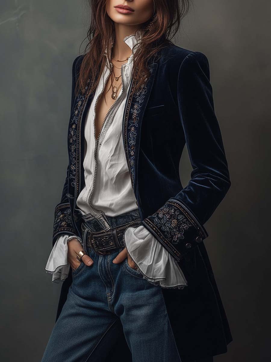 Nathalie | Veste Longue Élégante