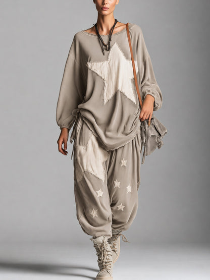Estela | Ensemble Sweat et Pantalon à Étoiles
