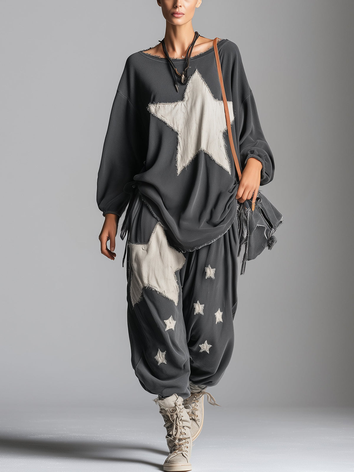 Estela | Ensemble Sweat et Pantalon à Étoiles