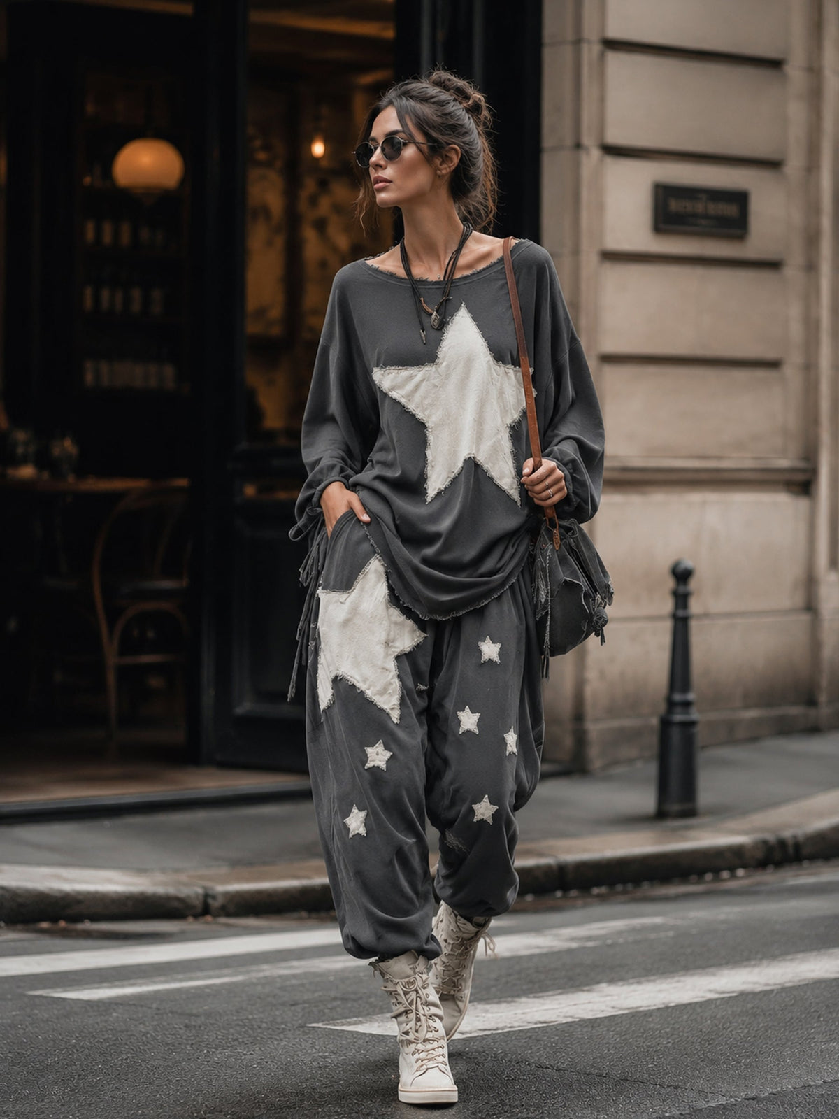 Estela | Ensemble Sweat et Pantalon à Étoiles
