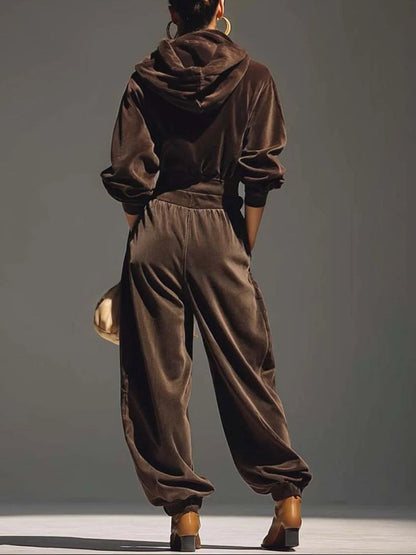 Diane | Ensemble décontracté à capuche et pantalon ample