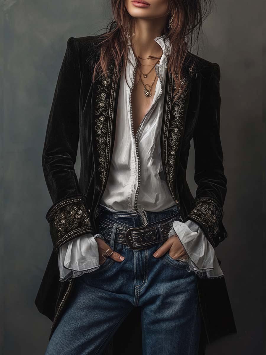 Nathalie | Veste Longue Élégante
