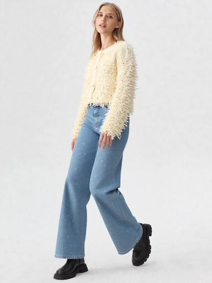 Amélie | Cardigan Élégant à Franges