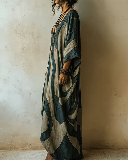 Luna | Robe Fluide Imprimée