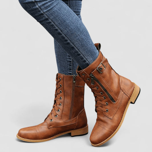 Anne | Bottines à Lacets au Charme Vintage