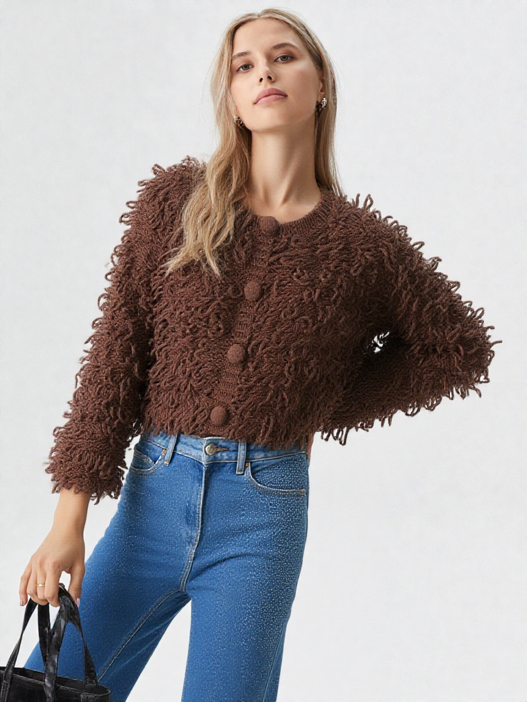 Amélie | Cardigan Élégant à Franges