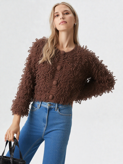 Amélie | Cardigan Élégant à Franges