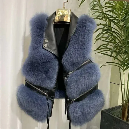 Isaline | Gilet en Fourrure Douce et Élégante