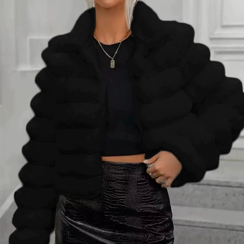 Élodie | Manteau Élégant à Col Montant