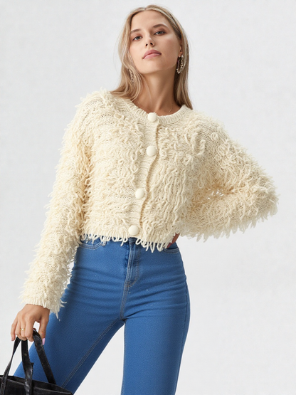 Amélie | Cardigan Élégant à Franges