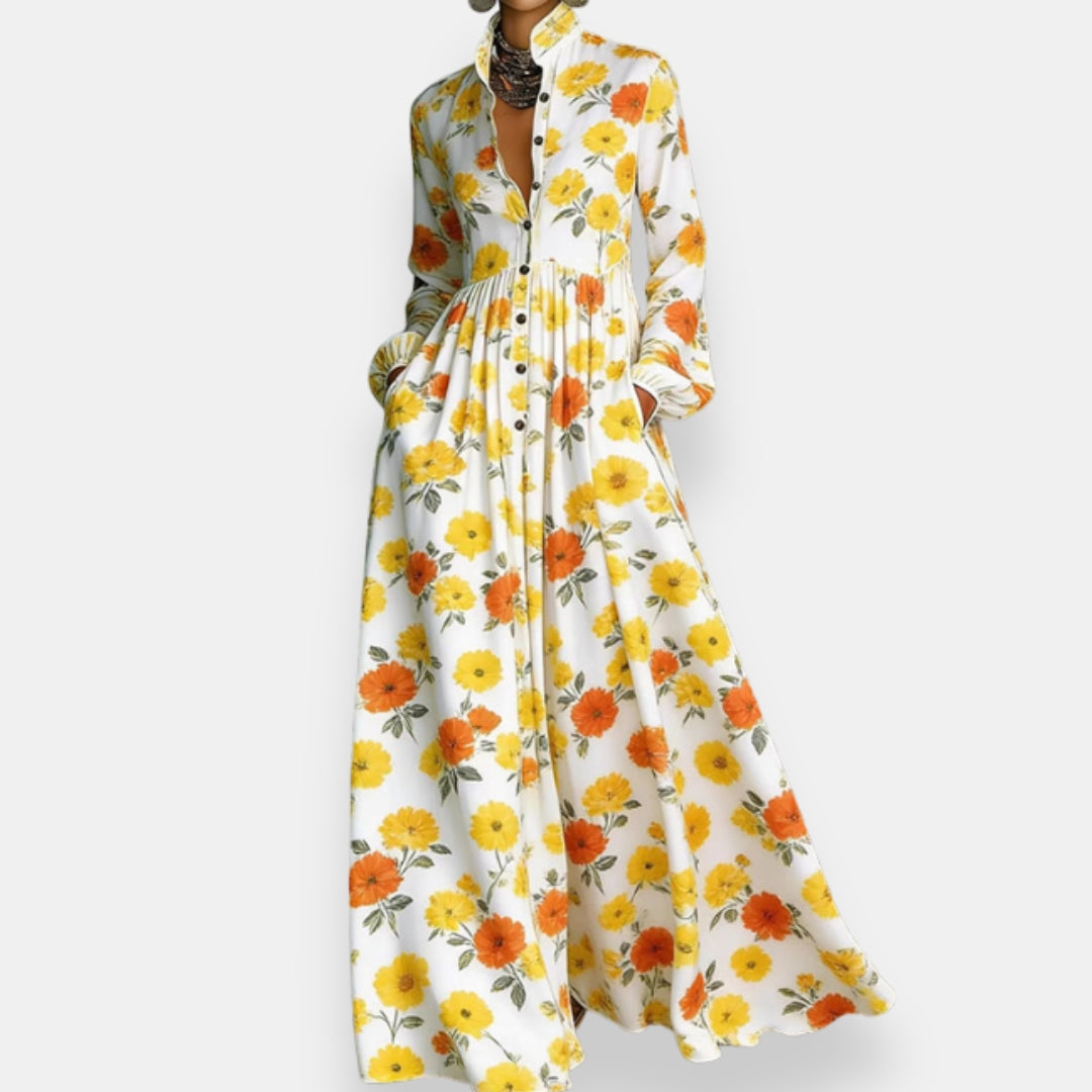 Milena | Robe Chemisier Imprimée