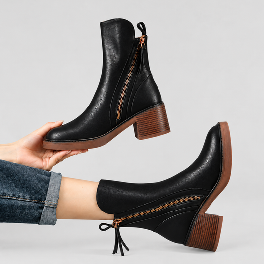 Laura | Bottines Élégantes à Talon