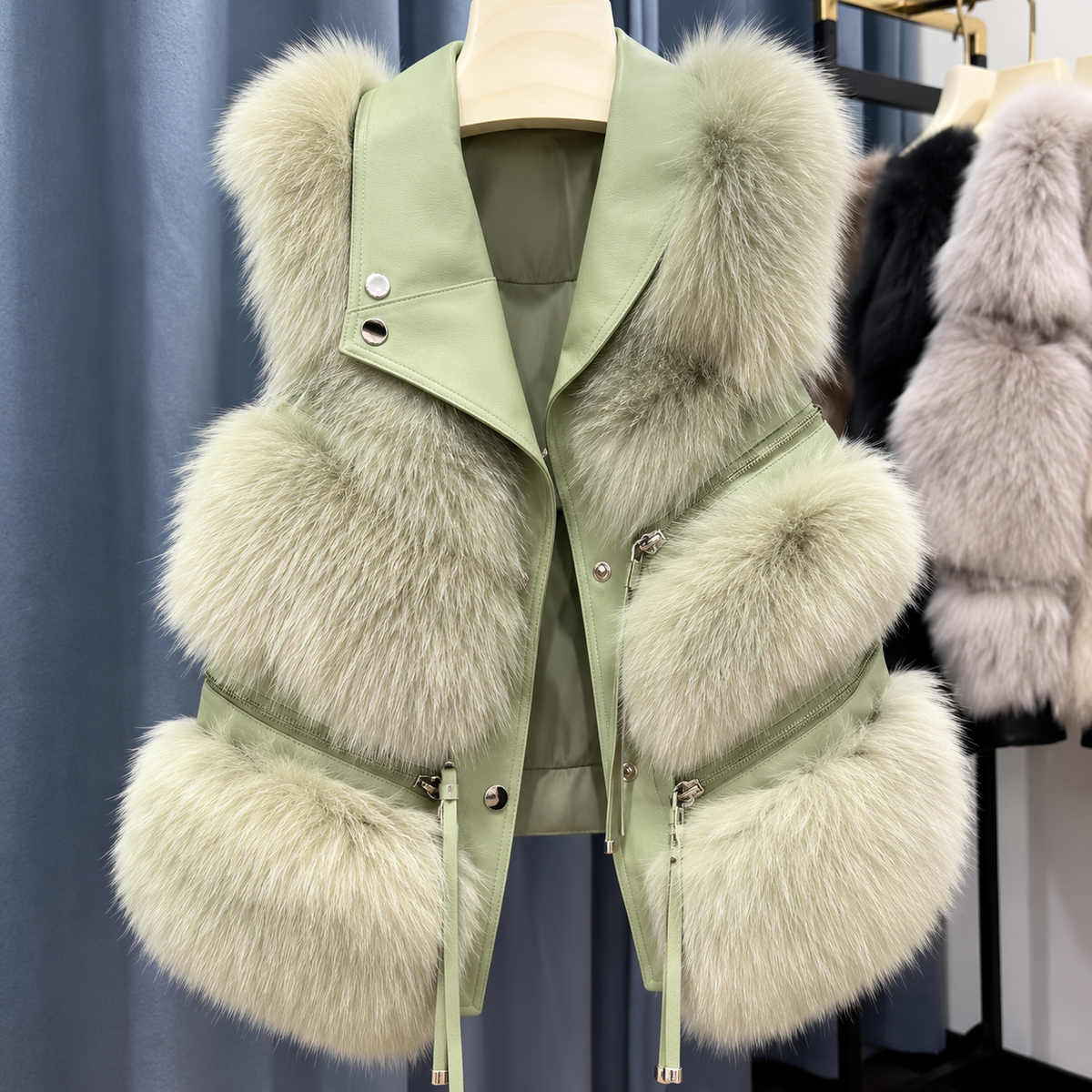 Isaline | Gilet en Fourrure Douce et Élégante