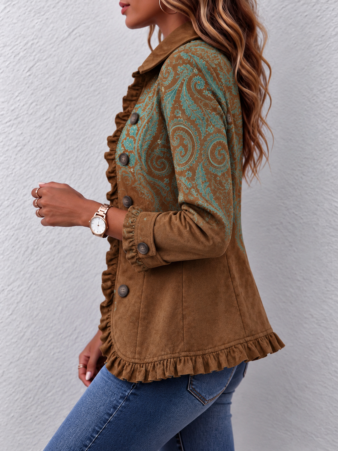 Mylène | Veste Paisley Chic d’Inspiration Bohème