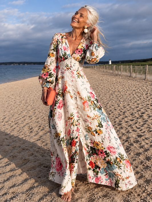 Ariadna | Robe Longue Imprimée