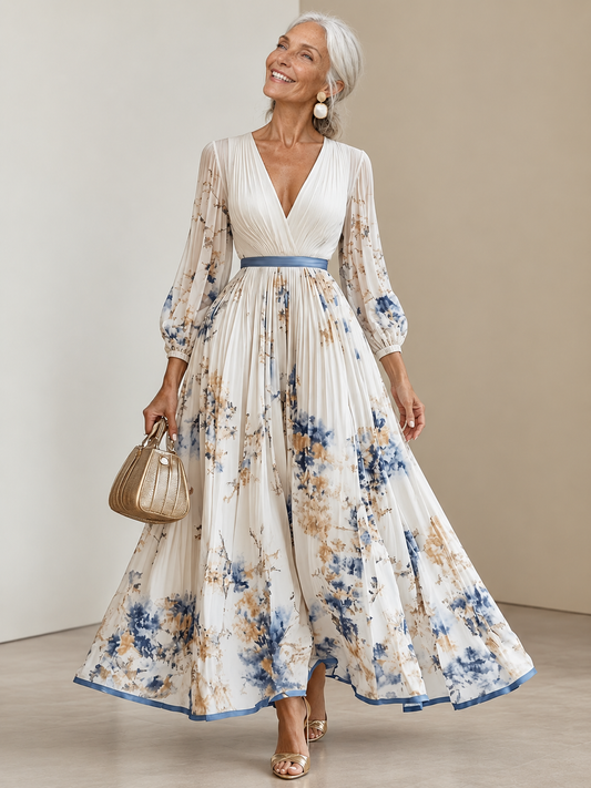 Gisela | Robe longue imprimée