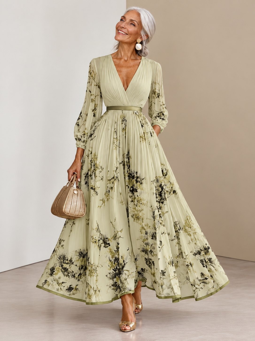 Gisela | Robe longue imprimée