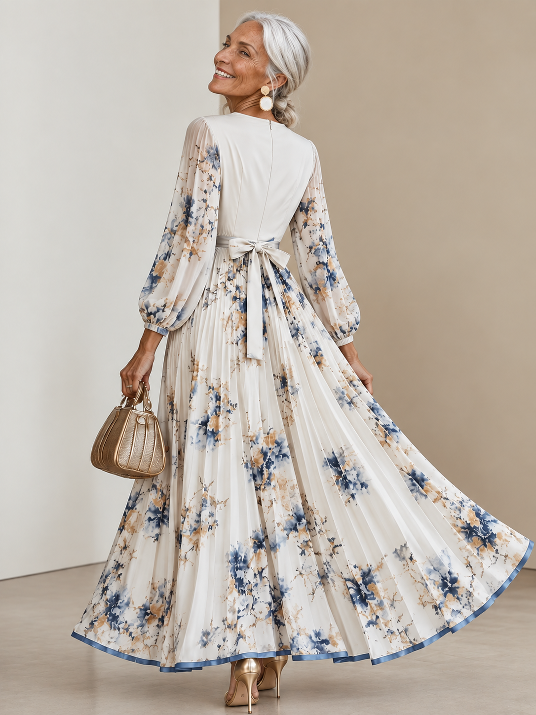 Gisela | Robe longue imprimée