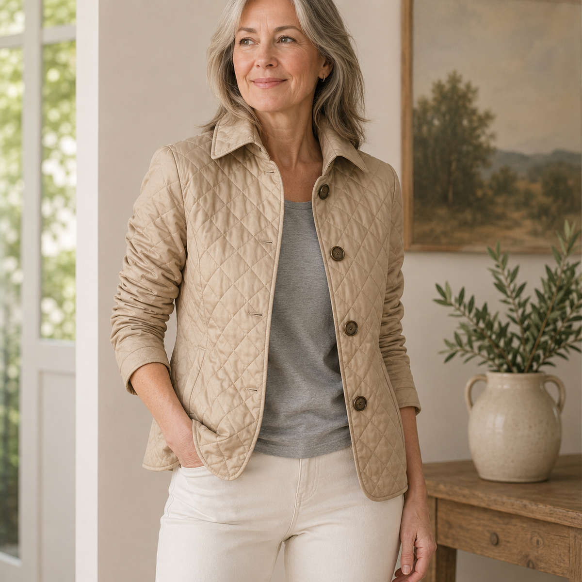 Léonie | Veste Matelassée Élégante