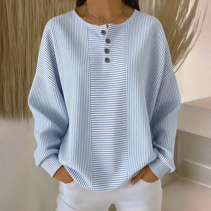 Rocío | Pull Rayé à Boutons