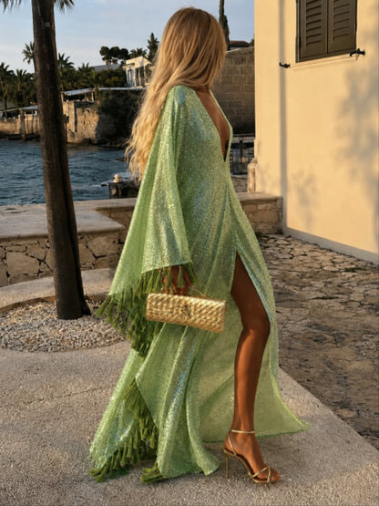 Esmeralda | Robe Fluide aux Détails Élégants