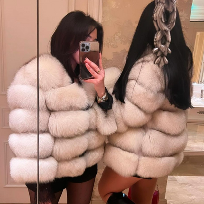 Léna | Veste Élégante à Col Volumineux