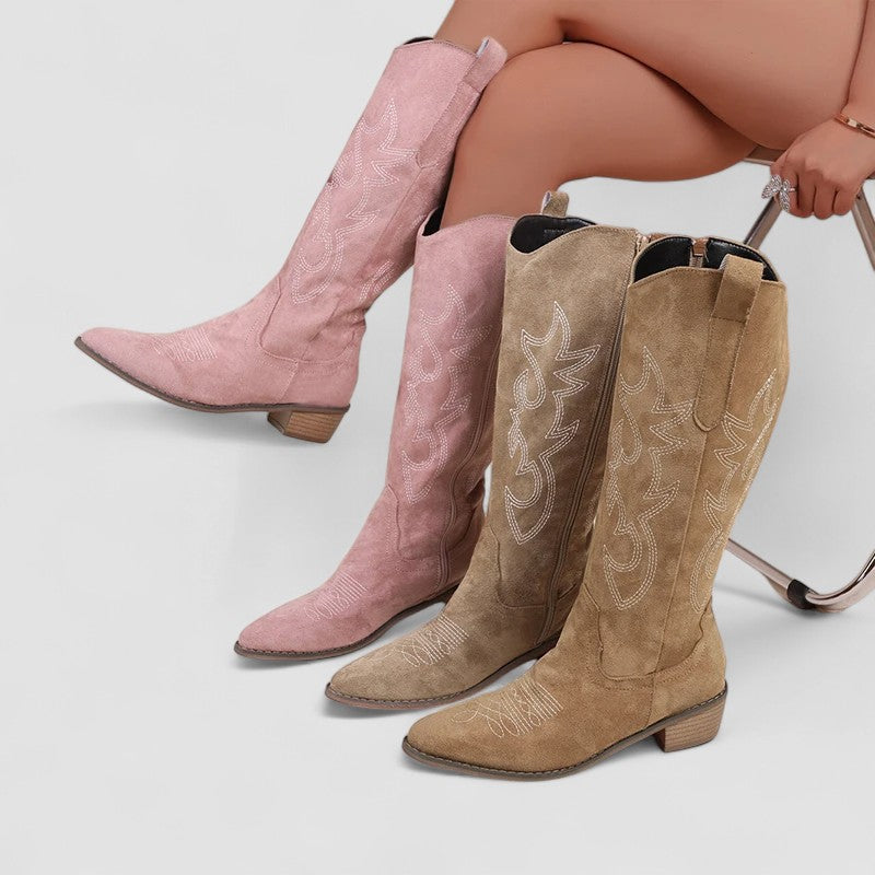 Sarah | Bottes Hautes au Style Western