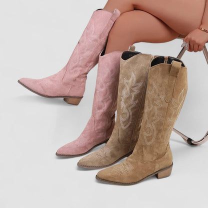 Sarah | Bottes Hautes au Style Western