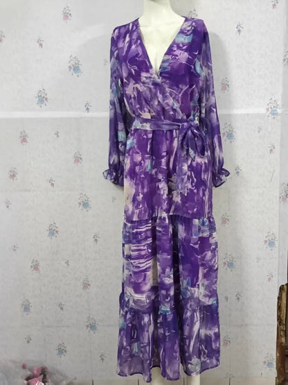 Victoria | Robe longue imprimée
