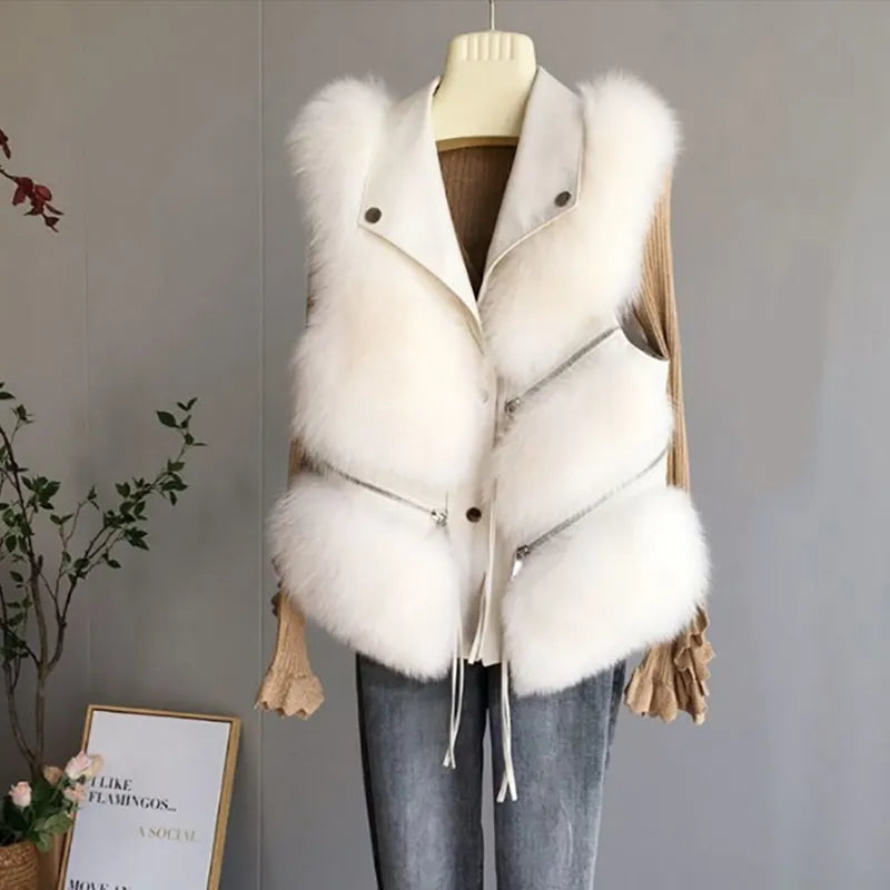 Isaline | Gilet en Fourrure Douce et Élégante