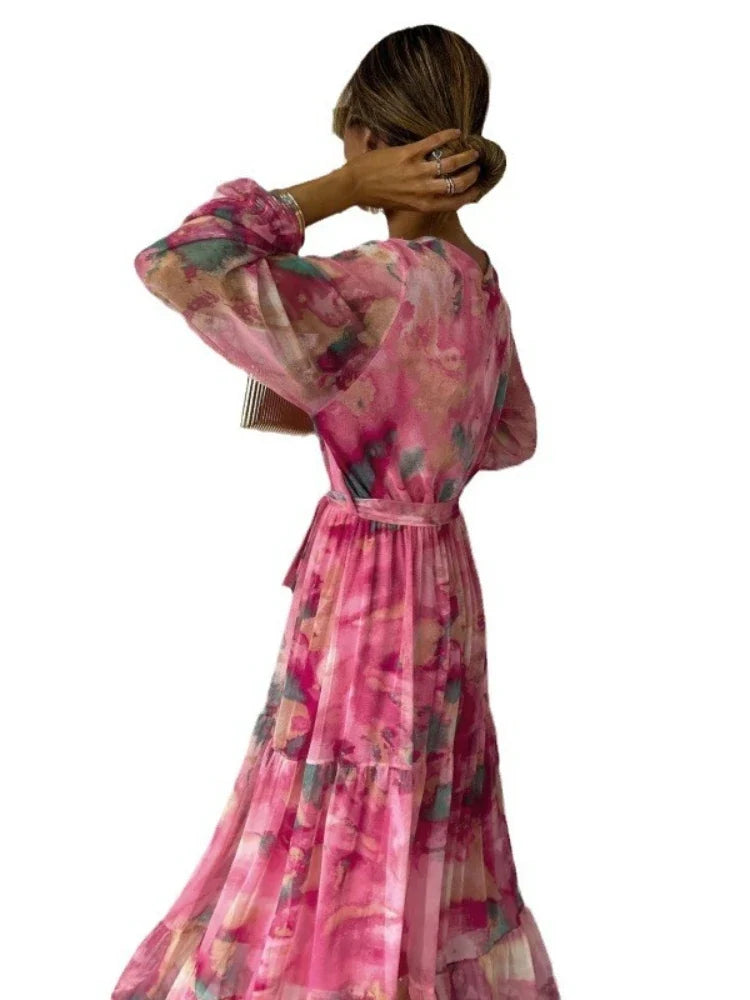 Victoria | Robe longue imprimée
