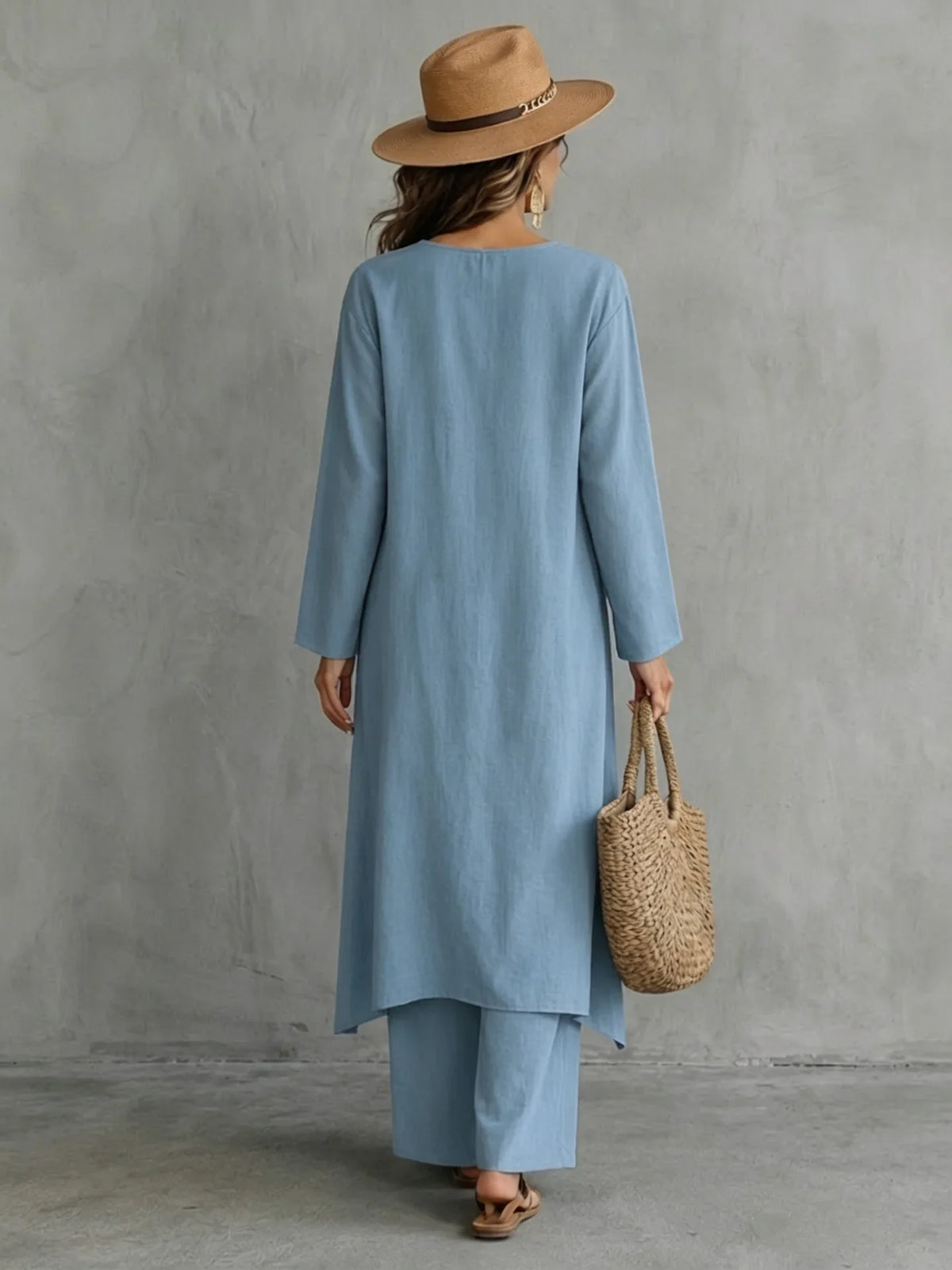 Dafne | Ensemble Chemise Longue et Pantalon