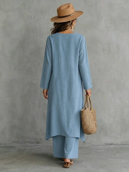 Dafne | Ensemble Chemise Longue et Pantalon