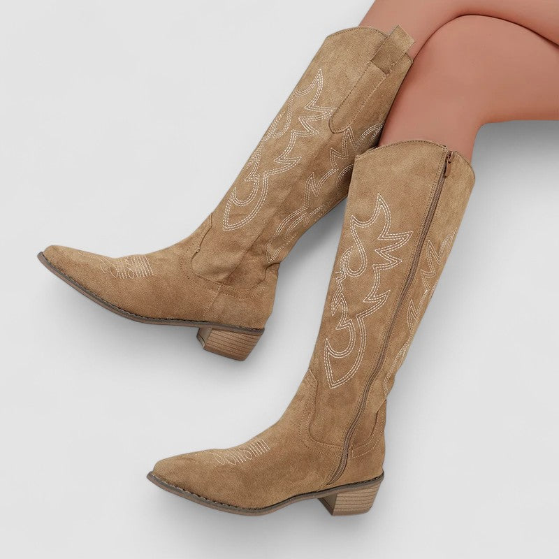 Sarah | Bottes Hautes au Style Western