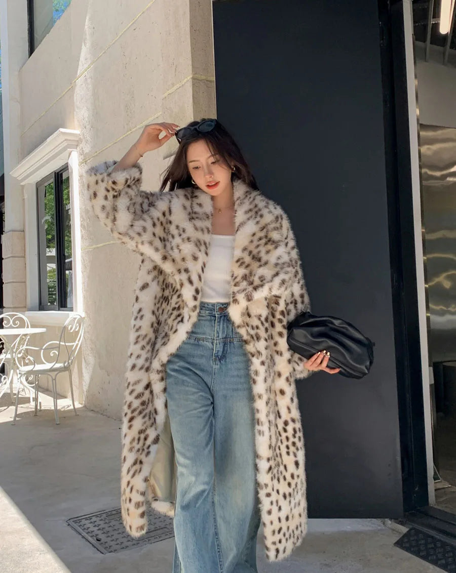Lucie | Manteau Élégant Léopard