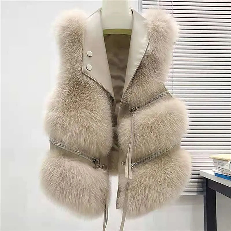 Isaline | Gilet en Fourrure Douce et Élégante