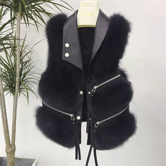 Isaline | Gilet en Fourrure Douce et Élégante