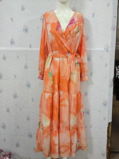 Victoria | Robe longue imprimée