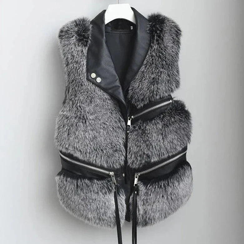 Isaline | Gilet en Fourrure Douce et Élégante