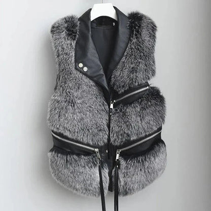 Isaline | Gilet en Fourrure Douce et Élégante