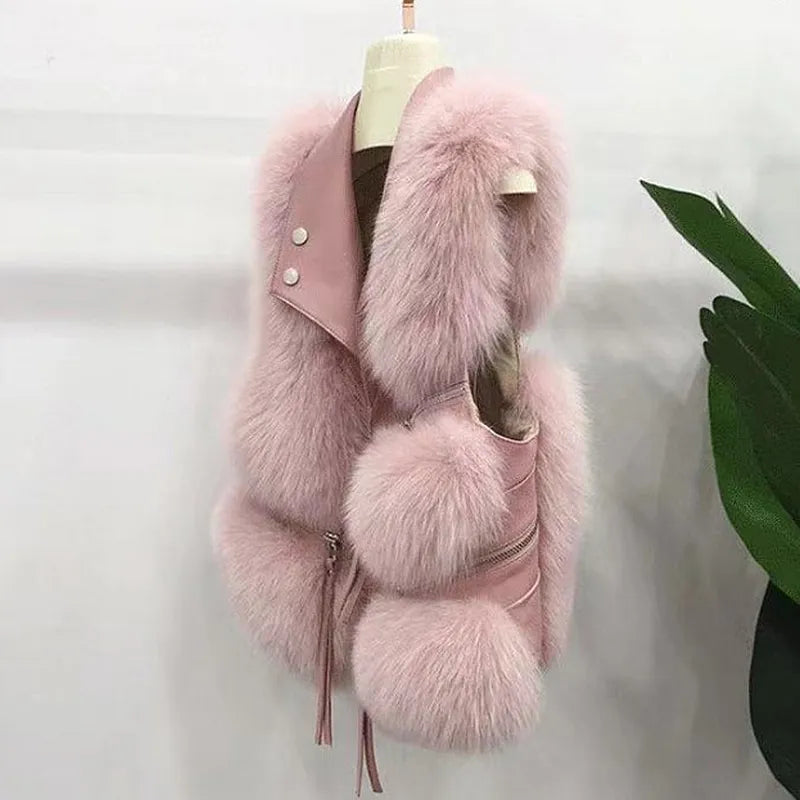 Isaline | Gilet en Fourrure Douce et Élégante