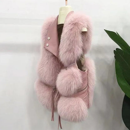 Isaline | Gilet en Fourrure Douce et Élégante