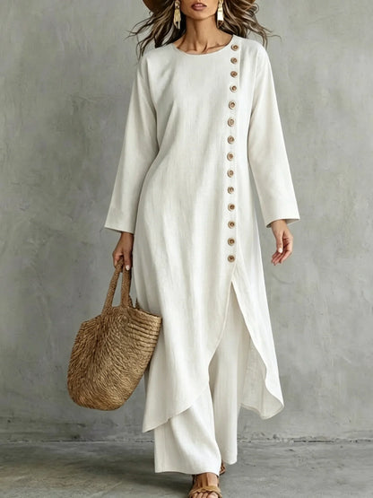 Dafne | Ensemble Chemise Longue et Pantalon