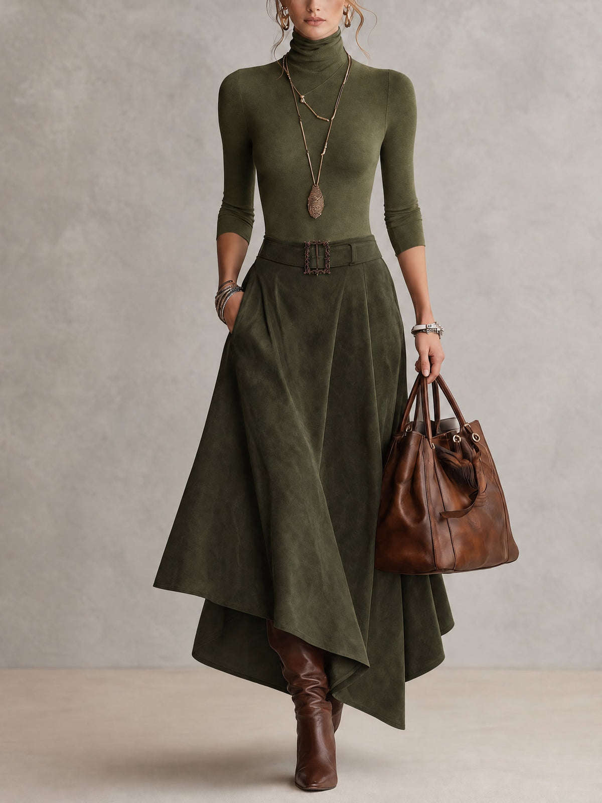 Valentine | Ensemble Élégant avec Jupe Asymétrique